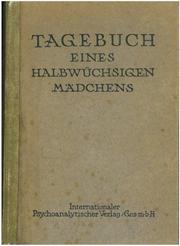 Cover of Tagebuch eines halbwüchsigen Mädchens by Hermine Hug-Hellmuth