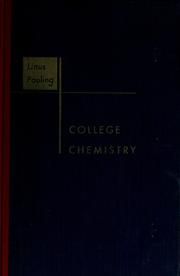 Front cover of College chemistry by Linus Pauling