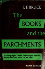 Cover of The books and the parchments by Bruce, F. F.