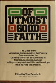 Front cover of Of utmost good faith by Vine Deloria