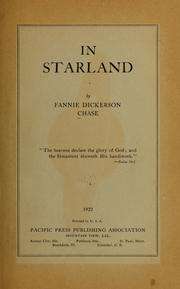 Front cover of In starland by Fannie Dickerson Chase