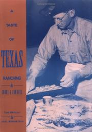 Front cover of A taste of Texas ranching by Tom Bryant