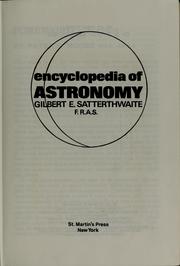 Front cover of Encyclopedia of astronomy by Gilbert Elliott Satterthwaite
