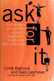 Cover of Ask for it by Linda Babcock