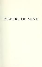 Cover of Powers of mind by Adam Smith