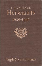 Cover of Herwaarts by Pieter Nicolaas van Eyck