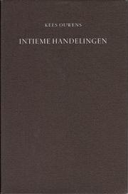 Cover of Intieme handelingen by Kees Ouwens
