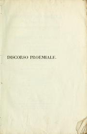 Cover of Discorso proemiale al terzo anno del giornale letterario-scientifico intitolata Biblioteca italiana by Giuseppe Acerbi
