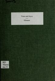 Cover of Yeats and Joyce by Richard Ellmann