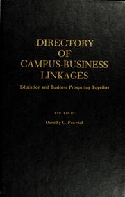 Front cover of Directory of Campus Business Linkages by Dorothy C. Fenwick