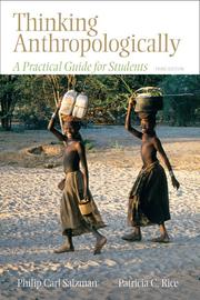 Front cover of Thinking anthropologically by Philip Carl Salzman