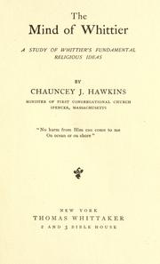 Cover of The mind of Whittier by Chauncey J. Hawkins