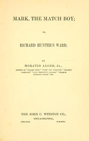 Cover of Mark, the match boy by Horatio Alger, Jr.