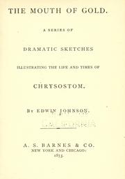 Front cover of The mouth of gold by E. Johnson