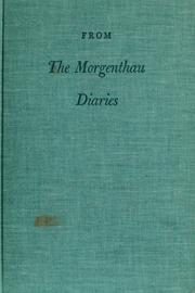 Front cover of From the Morgenthau diaries by John Morton Blum
