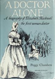 Front cover of A doctor alone by Peggy Chambers