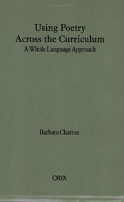 Cover of Using poetry across the curriculum by Barbara Chatton