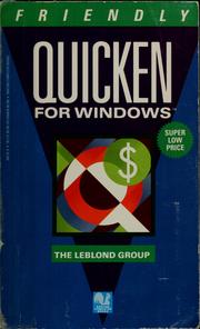 Cover of Friendly Quicken Windows by Leblond Group