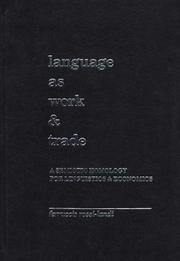 Front cover of Language as work & trade by Ferruccio Rossi-Landi