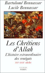 Cover of Les chrétiens d'Allah by Bartolomé Bennassar