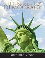 Front cover of The struggle for democracy by Edward S. Greenberg