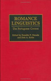 Front cover of Romance linguistics by Dale April Koike