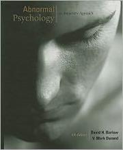 Front cover of Abnormal psychology by David H. Barlow