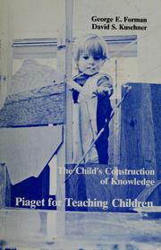 Cover of The child's construction of knowledge by George E. Forman