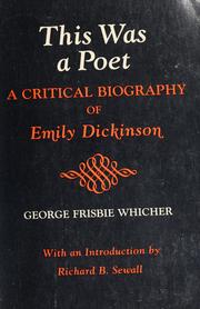 Front cover of This was a poet by George Frisbie Whicher