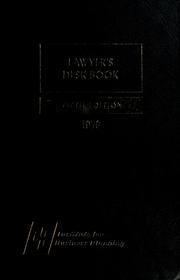 Cover of Lawyer's desk book by Institute for Business Planning, inc.