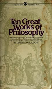 Cover of Ten Great Works of Philosophy by Robert Paul Wolff