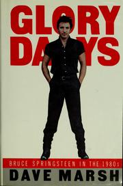 Cover of Glory days by Dave Marsh