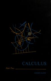 Cover of Calculus by Morris Kline