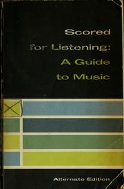 Cover of Scored for listening by Guy Alan Bockmon