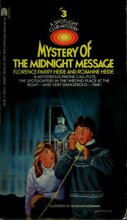 Front cover of Mystery of the midnight message by Florence Parry Heide