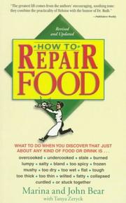 Front cover of How to repair food by Marina Bear