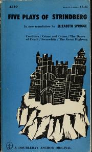 Cover of Five plays, in new translations by Elizabeth Sprigge by August Strindberg