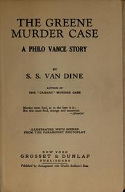 Cover of The Greene Murder Case by Willard Huntington Wright