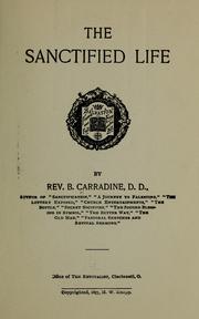 Front cover of The Sanctified Life by Beverly Carradine