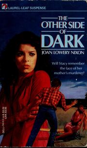 Front cover of The Other Side of Dark by Joan Lowery Nixon