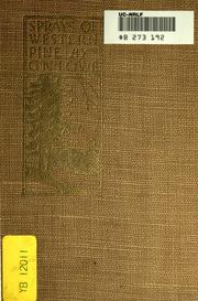 Front cover of Sprays of western pine by G. N. Lowe