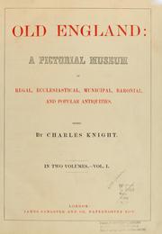 Cover of Old England by Charles Knight