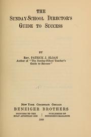 Front cover of The Sunday-school director's guide to success by Patrick James Sloan