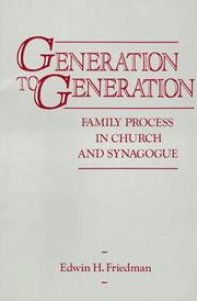Cover of Generation to generation by Edwin H. Friedman