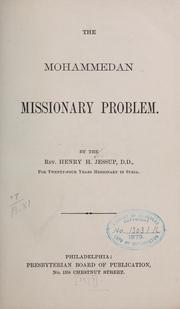Front cover of The Mohammedan missionary problem by Jessup, Henry Harris