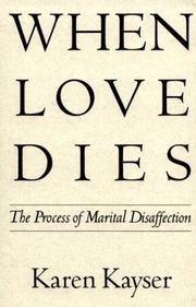 Front cover of When love dies by Karen Kayser