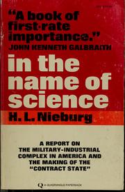 Front cover of In the name of science by H. L. Nieburg