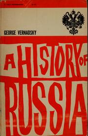 Cover of A history of Russia by Vernadsky, George