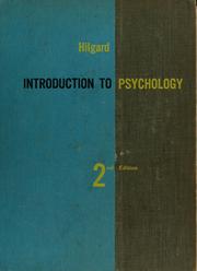 Cover of Introduction to psychology by Ernest Ropiequet Hilgard