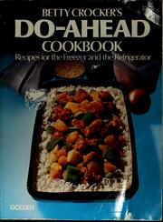Front cover of Do-ahead cookbook by Betty Crocker